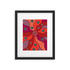 Authentic Aboriginal Art - Central Lands Framed Art Print Gallery Image 5
