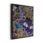 Authentic Aboriginal Art - Discovering Your Dreams Framed Canvas Print Gallery Image 2