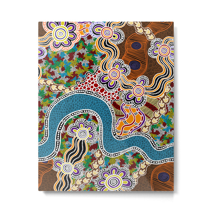 Authentic Aboriginal Art -  Metal Print Gallery Image 1