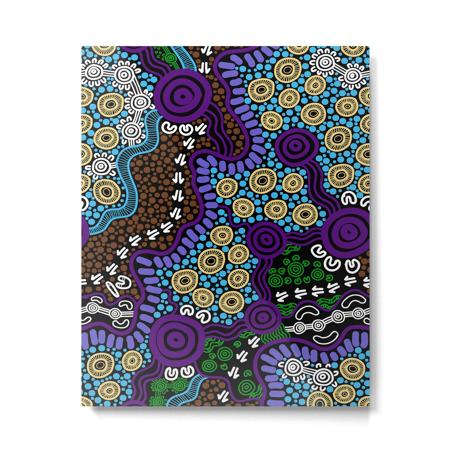 Authentic Aboriginal Art - Untitled Metal Print Gallery Image 4