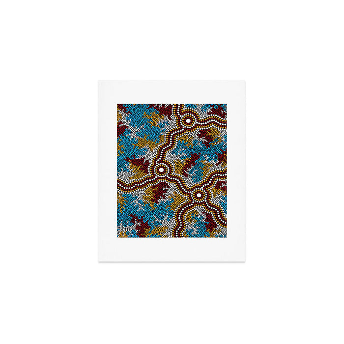 Authentic Aboriginal Art - Wetland Dreaming Art Print Gallery Image 1