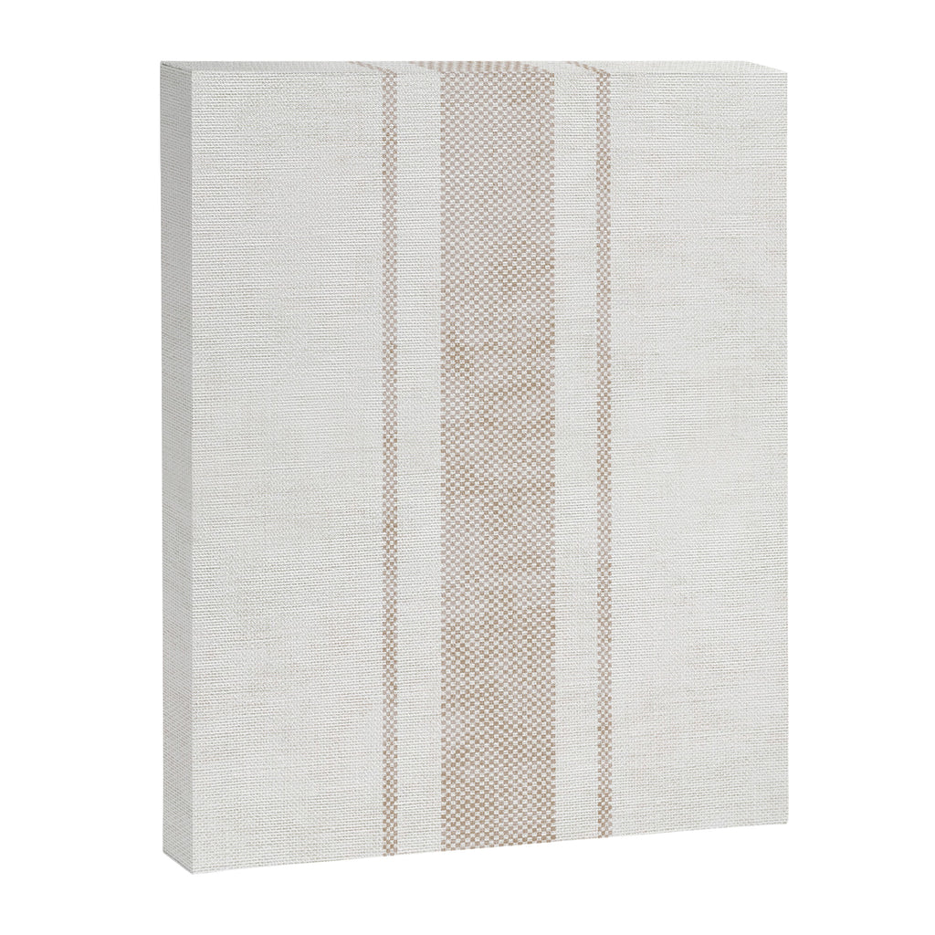 AEGEAN BOLD TICKING STRIPE JUTE Canvas Print Gallery Image 8