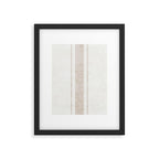 AEGEAN BOLD TICKING STRIPE JUTE Framed Art Print Gallery Image 6