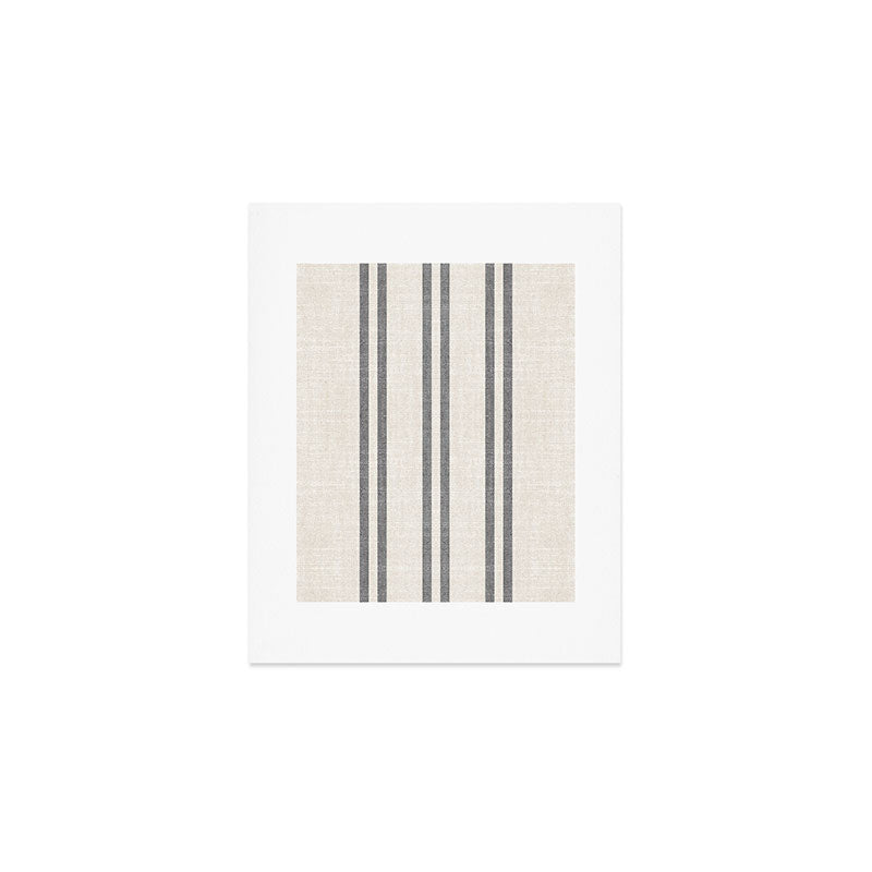 AEGEAN GREY STRIPE Art Print Gallery Image 1