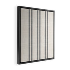 AEGEAN GREY STRIPE Framed Canvas Print Gallery Image 2