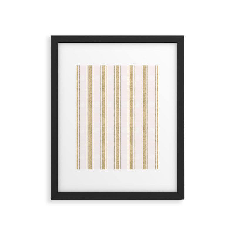 AEGEAN JUTE STRIPE Framed Art Print Gallery Image 6