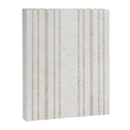AEGEAN MULTI SIMPLE TICKING STRIPE JUTE Canvas Print Gallery Image 8