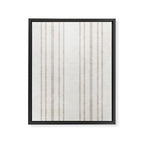 AEGEAN MULTI SIMPLE TICKING STRIPE JUTE Framed Canvas Print Gallery Image 8
