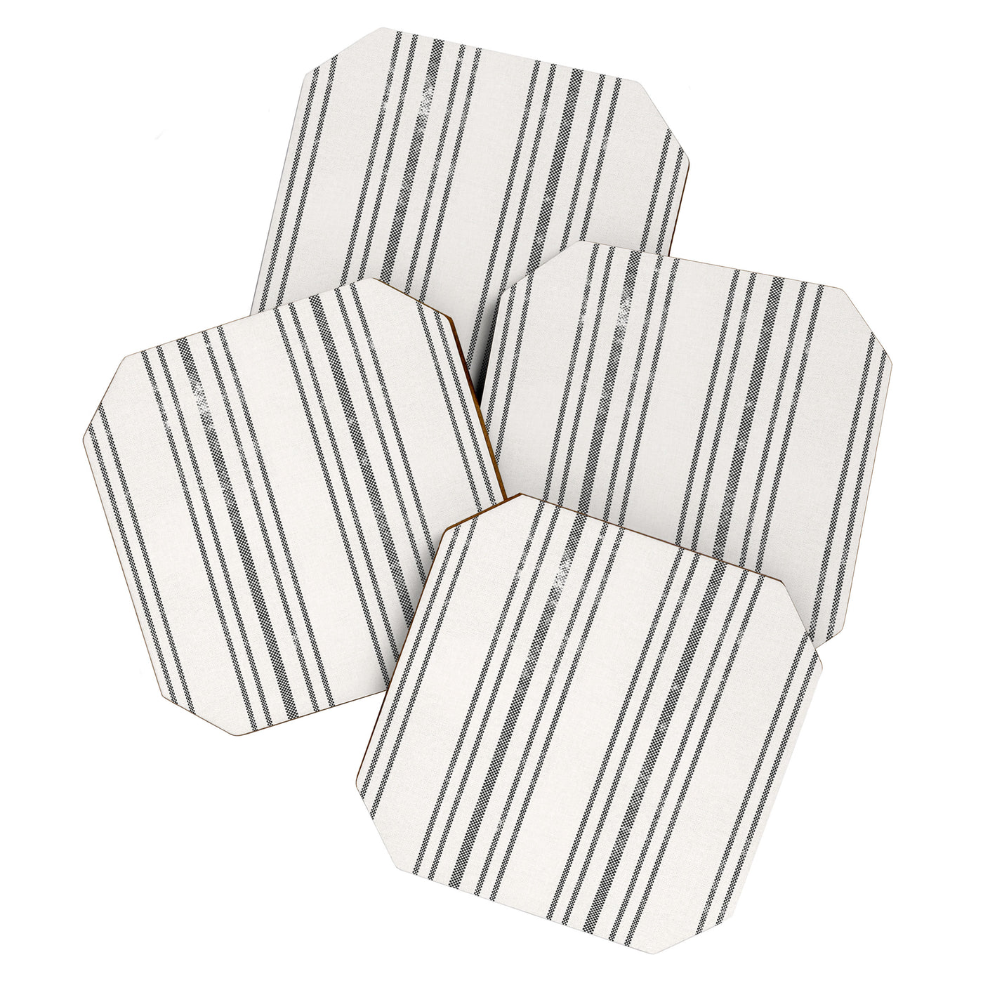 AEGEAN MULTI STRIPE BLACK Coaster