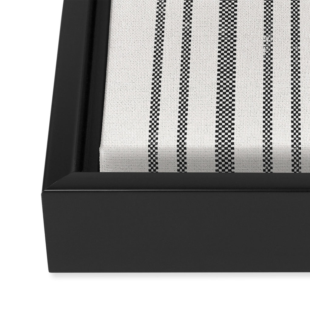 AEGEAN MULTI STRIPE BLACK Framed Canvas Print Gallery Image 3