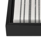AEGEAN MULTI STRIPE BLACK Framed Canvas Print Gallery Image 3