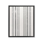 AEGEAN MULTI STRIPE BLACK Framed Canvas Print Gallery Image 8