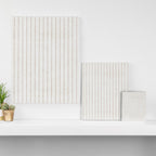  AEGEAN SIMPLE TICKING STRIPE JUTE Canvas Print Gallery Image 3