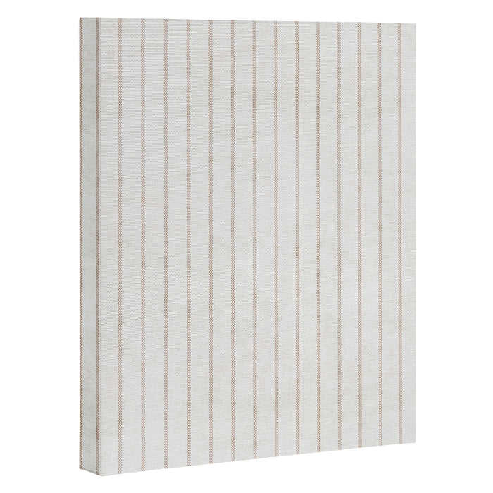  AEGEAN SIMPLE TICKING STRIPE JUTE Canvas Print Gallery Image 1