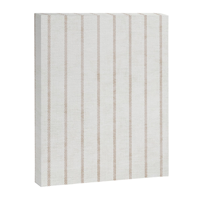  AEGEAN SIMPLE TICKING STRIPE JUTE Canvas Print Gallery Image 1