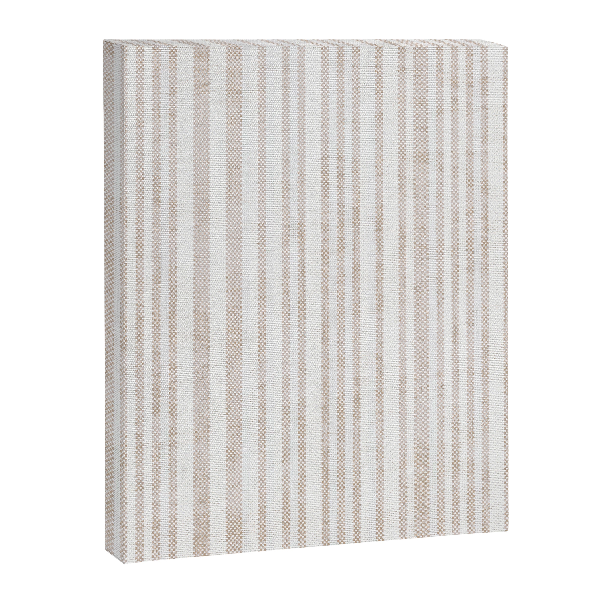AEGEAN SOFT TICKING STRIPE Canvas Print Gallery Image 8