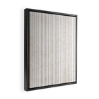 AEGEAN SOFT TICKING STRIPE Framed Canvas Print Gallery Image 2