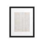 AEGEAN SOFT TICKING STRIPE Framed Art Print Gallery Image 6