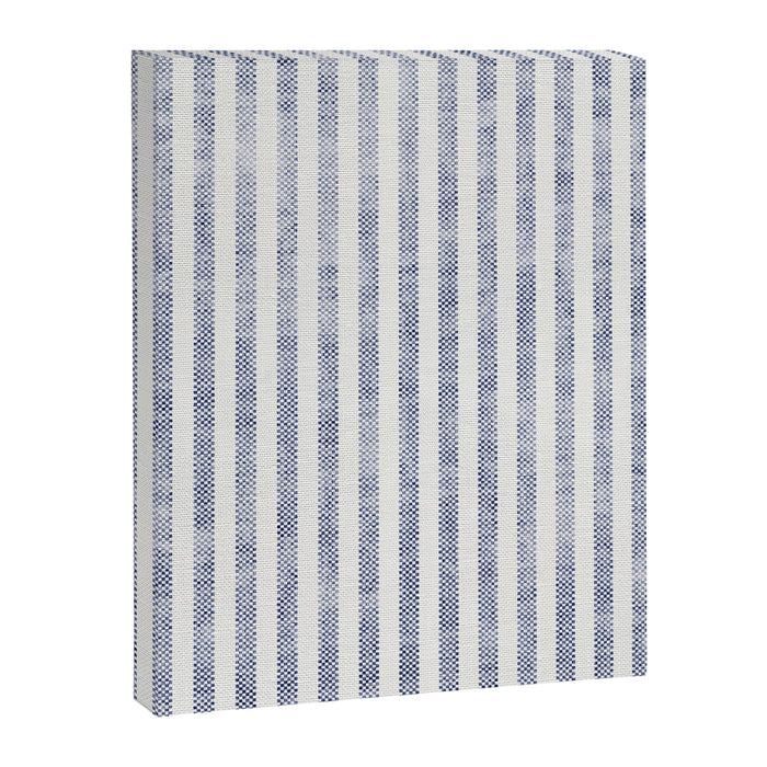 AEGEAN TICKING STRIPE BLUE Canvas Print Gallery Image 1