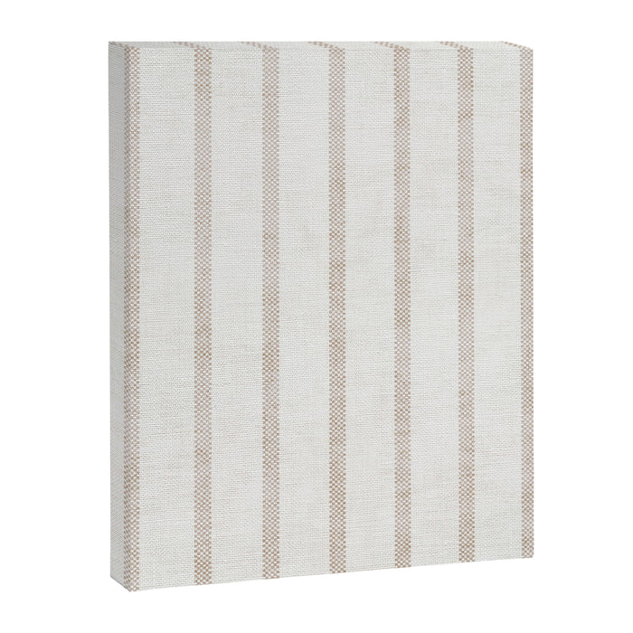 AEGEAN WIDE SPACED TICKING JUTE Canvas Print Gallery Image 1