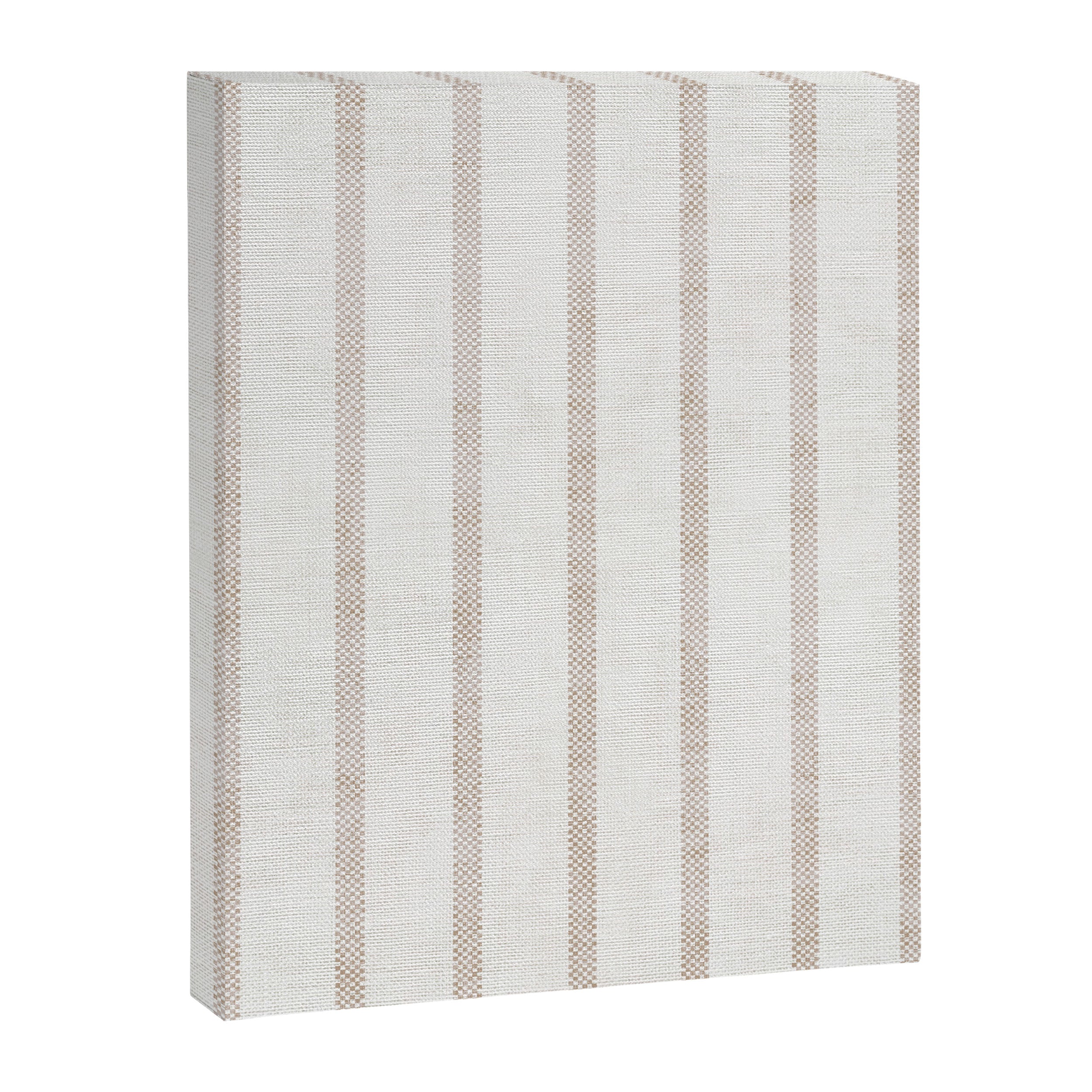 AEGEAN WIDE SPACED TICKING JUTE Canvas Print Gallery Image 8