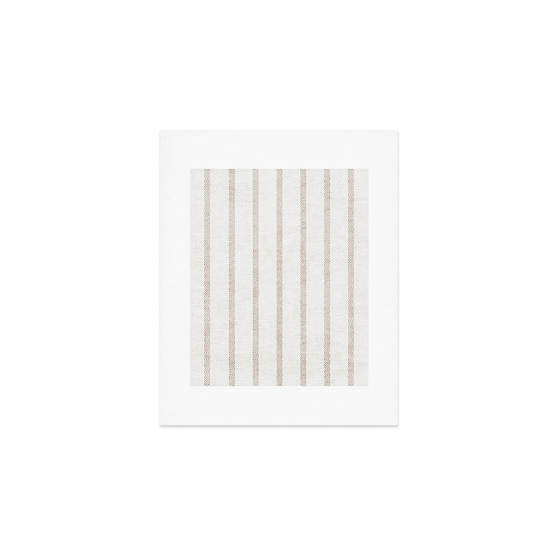 AEGEAN WIDE SPACED TICKING JUTE Art Print Gallery Image 1