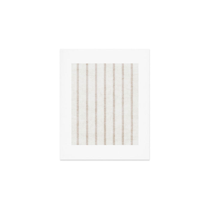 AEGEAN WIDE SPACED TICKING JUTE Art Print Gallery Image 1