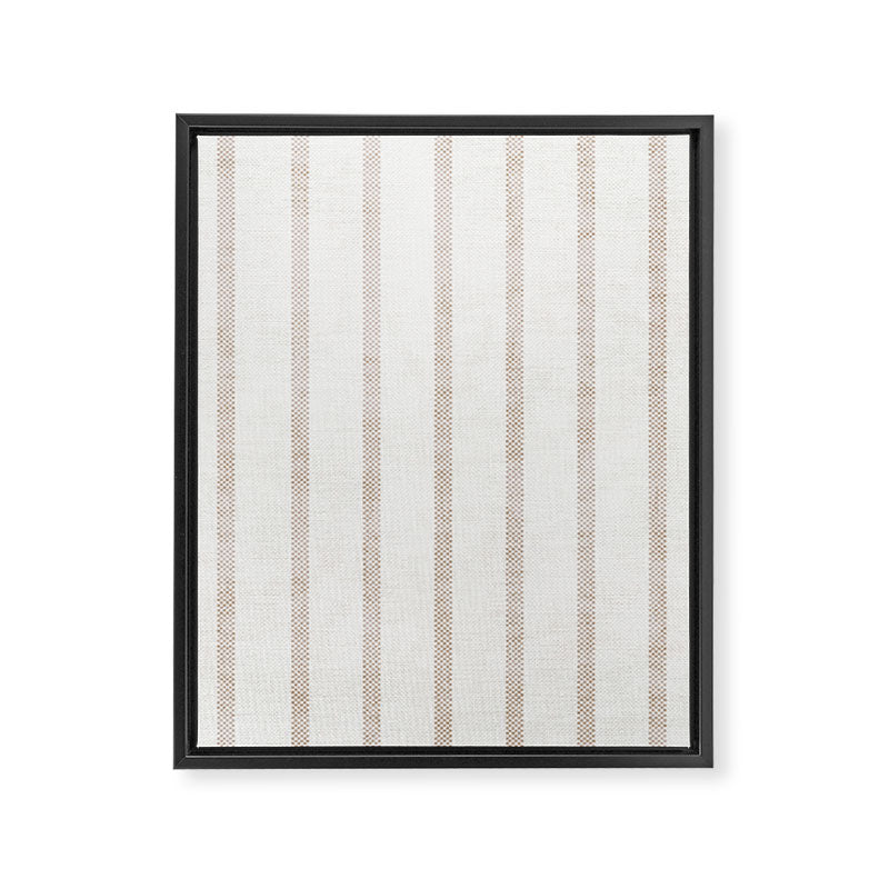 AEGEAN WIDE SPACED TICKING JUTE Framed Canvas Print Gallery Image 8