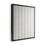 AEGEAN WIDE SPACED TICKING JUTE Framed Canvas Print Gallery Image 2