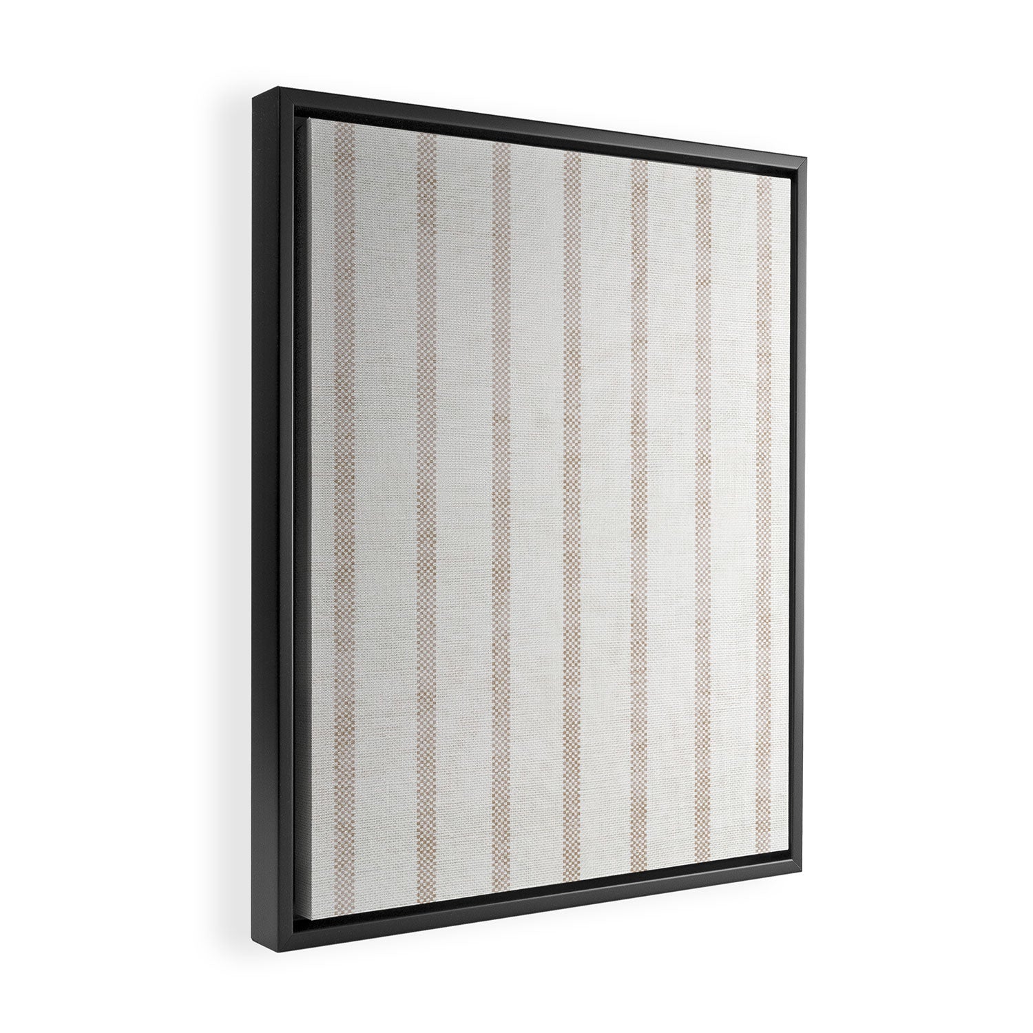 AEGEAN WIDE SPACED TICKING JUTE Framed Canvas Print Gallery Image 2