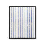 AEGEAN WIDE TICKING STRIPE Framed Canvas Print Gallery Image 8