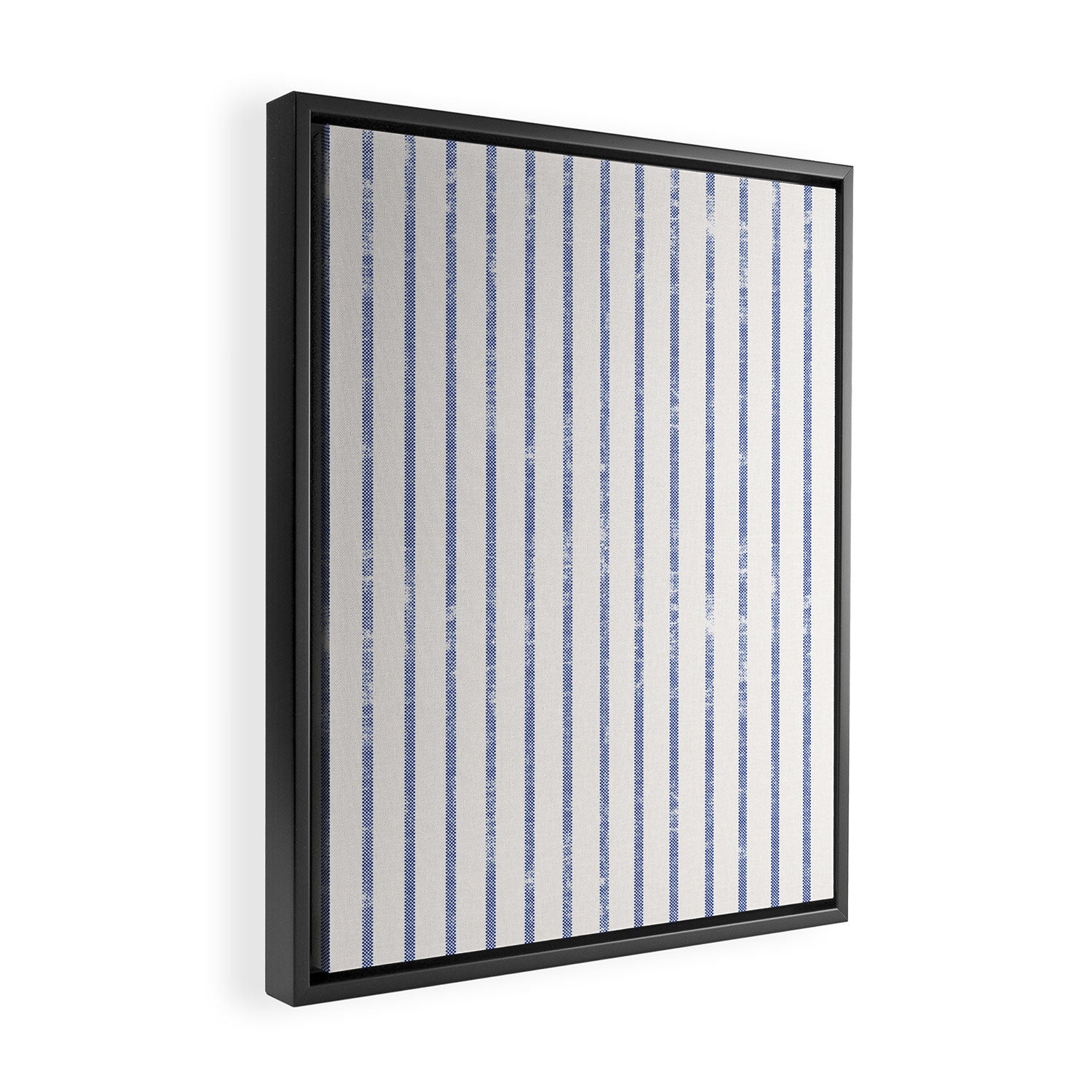 AEGEAN WIDE TICKING STRIPE Framed Canvas Print Gallery Image 2