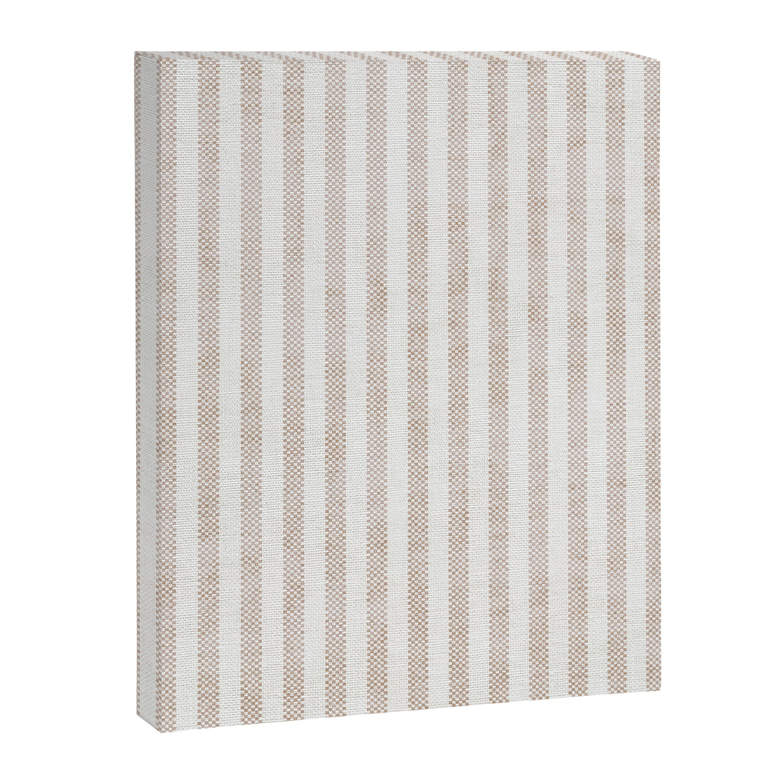  AEGEAN WIDE TICKING STRIPE JUTE Canvas Print Gallery Image 8