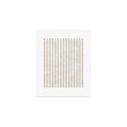  AEGEAN WIDE TICKING STRIPE JUTE Art Print Gallery Image 1