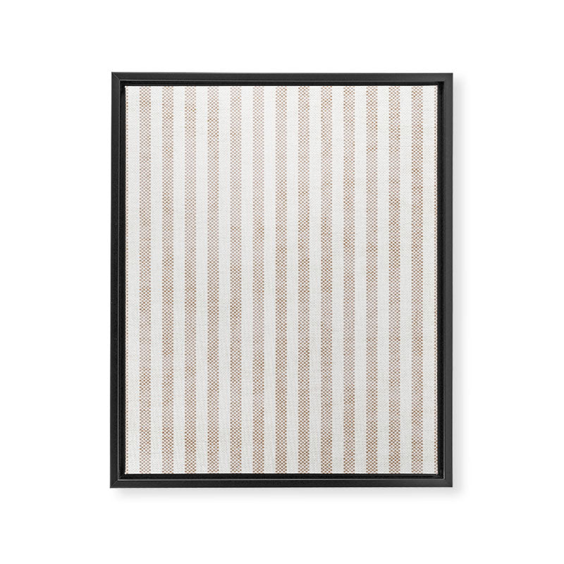  AEGEAN WIDE TICKING STRIPE JUTE Framed Canvas Print Gallery Image 8