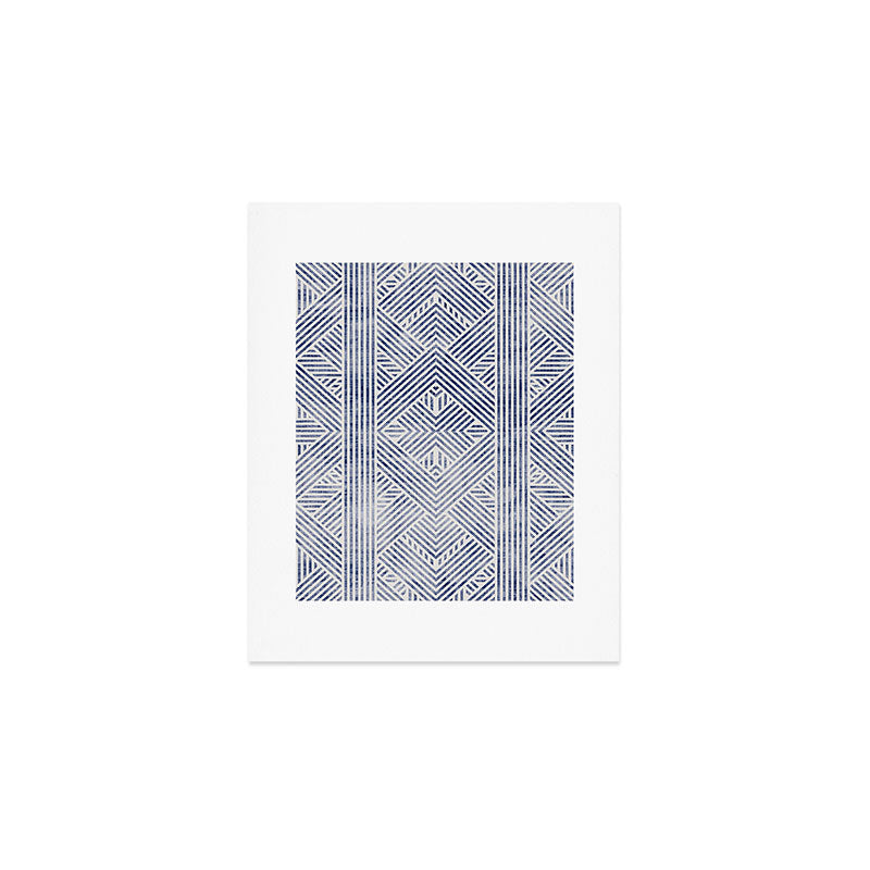 AMAI GEO DENIM Art Print Gallery Image 1