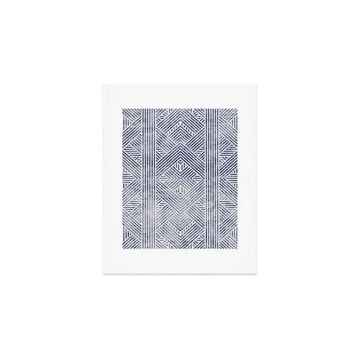 AMAI GEO DENIM Art Print Gallery Image 1