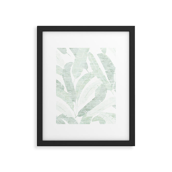 BANANA LEAF LIGHT Framed Art Print Gallery Image 1