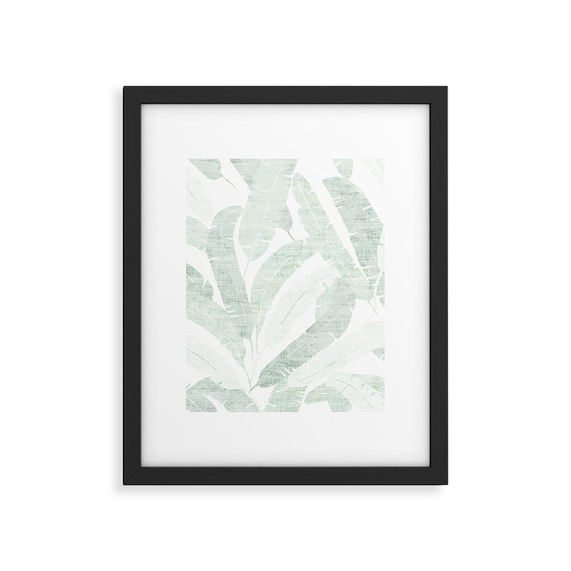 BANANA LEAF LIGHT Framed Art Print Gallery Image 6