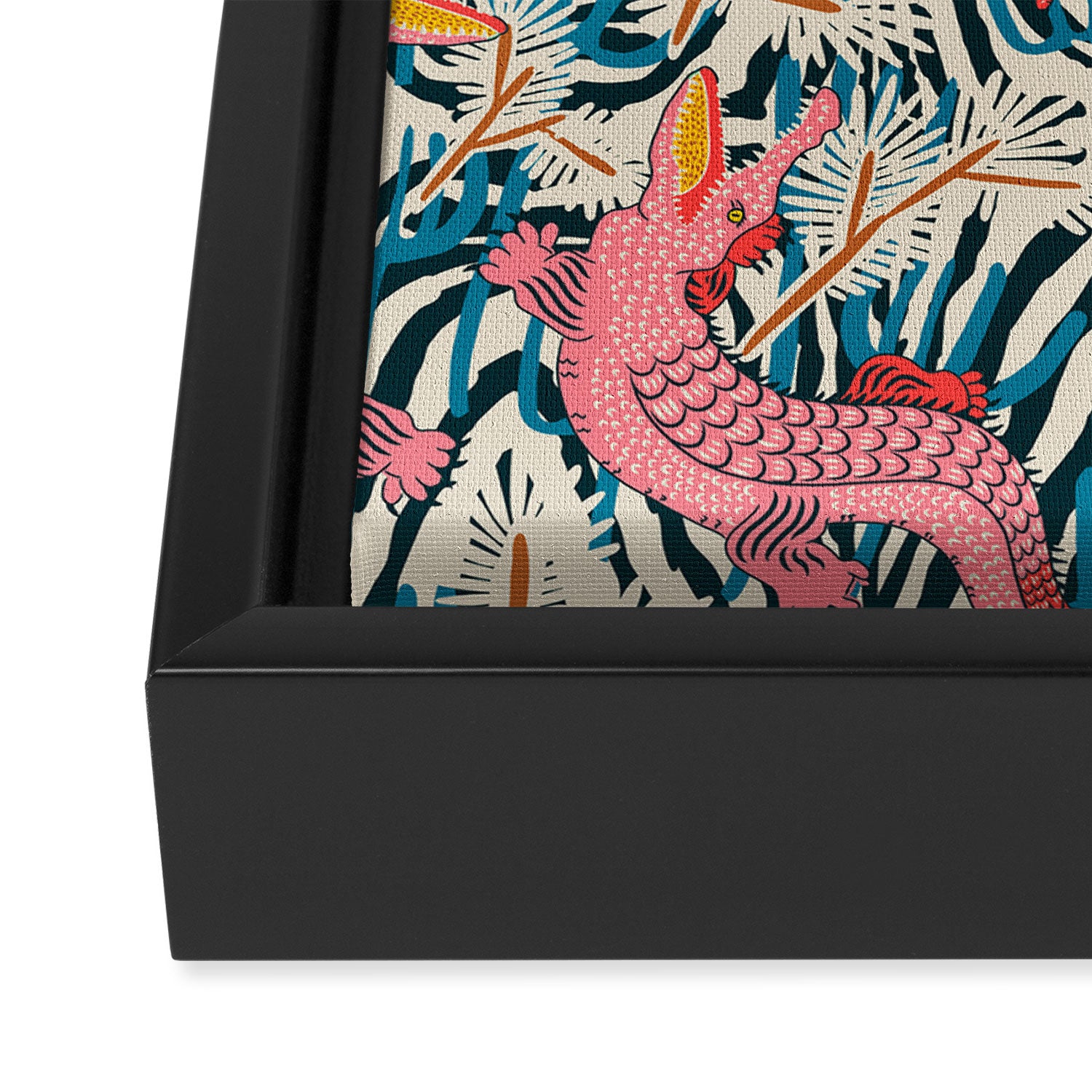 BAZAAR COSMICA GATOR Framed Canvas Print Gallery Image 3