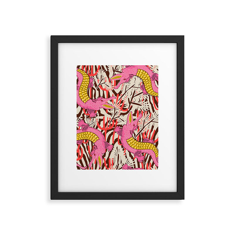 BAZAAR FETE GATOR Framed Art Print Gallery Image 6