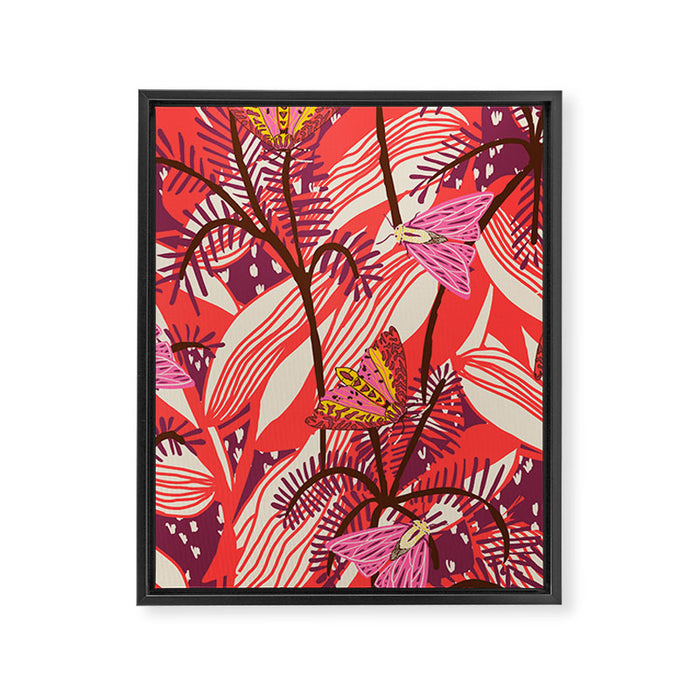 BAZAAR FETE MOTH Framed Canvas Print Gallery Image 1