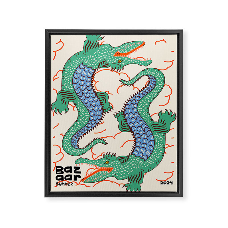 BAZAAR SUMMER Framed Canvas Print Gallery Image 6