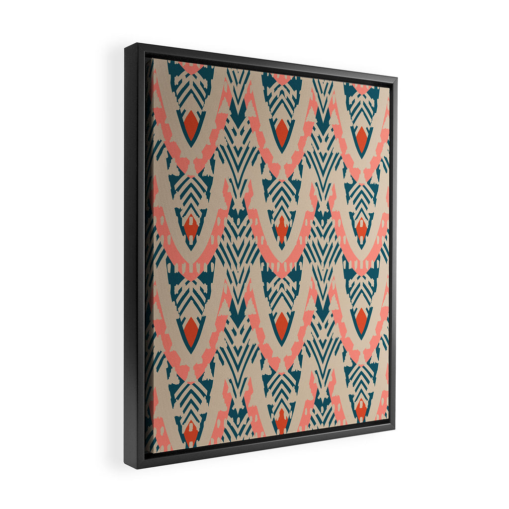 BENGAL CORA GEO Framed Canvas Print Gallery Image 2