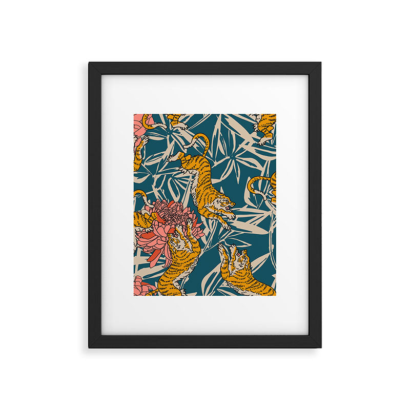 BENGAL CORA TIGER Framed Art Print Gallery Image 4