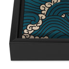 BENGAL CORA WAVE Framed Canvas Print Gallery Image 3