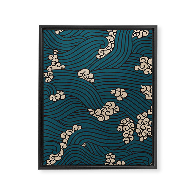 BENGAL CORA WAVE Framed Canvas Print Gallery Image 8