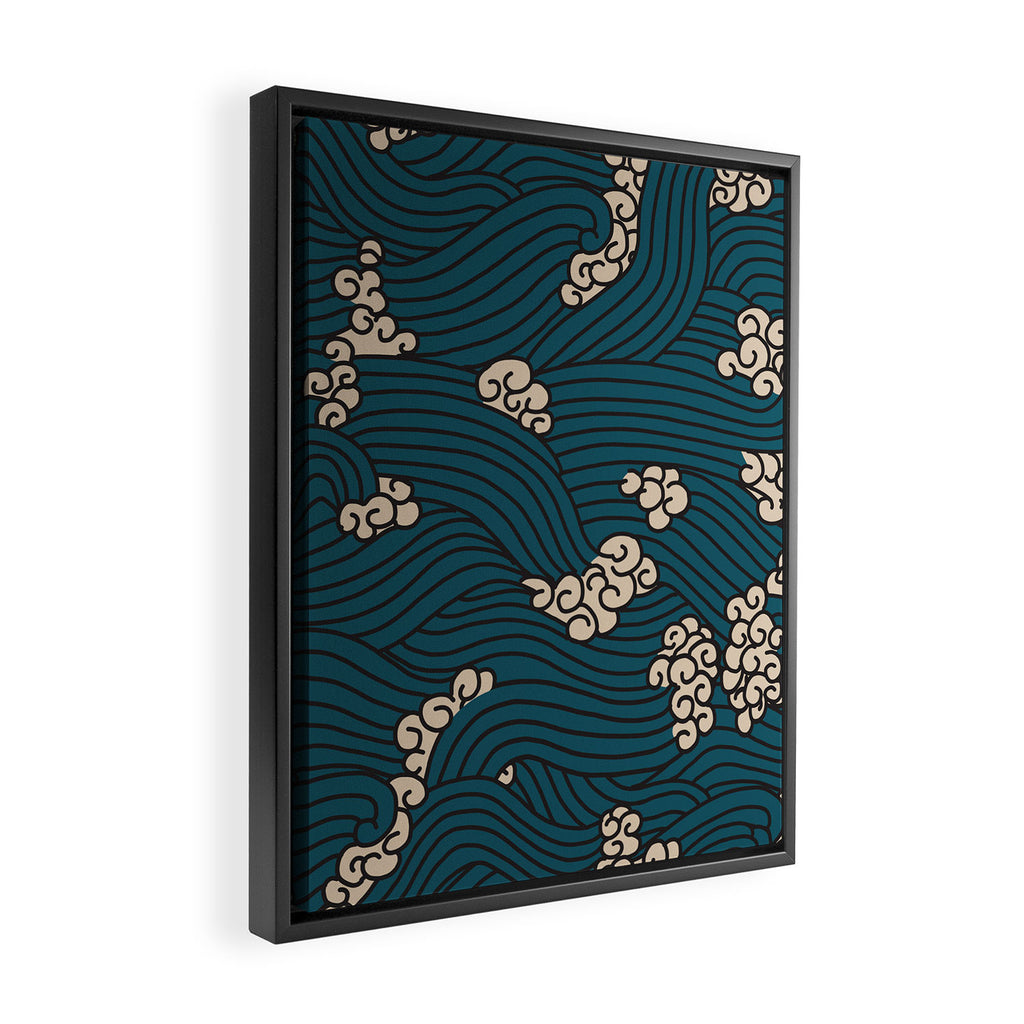 BENGAL CORA WAVE Framed Canvas Print Gallery Image 2