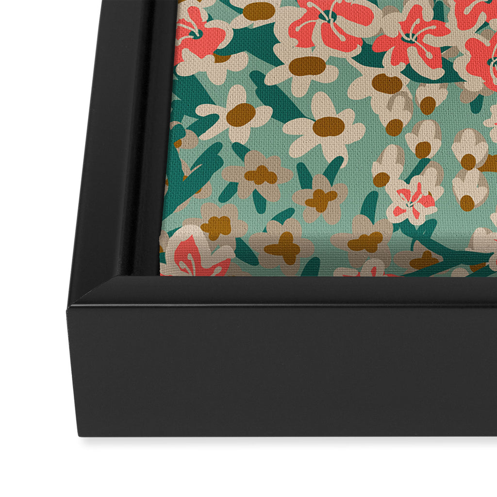 BENGAL KUMA FLORAL Framed Canvas Print Gallery Image 3