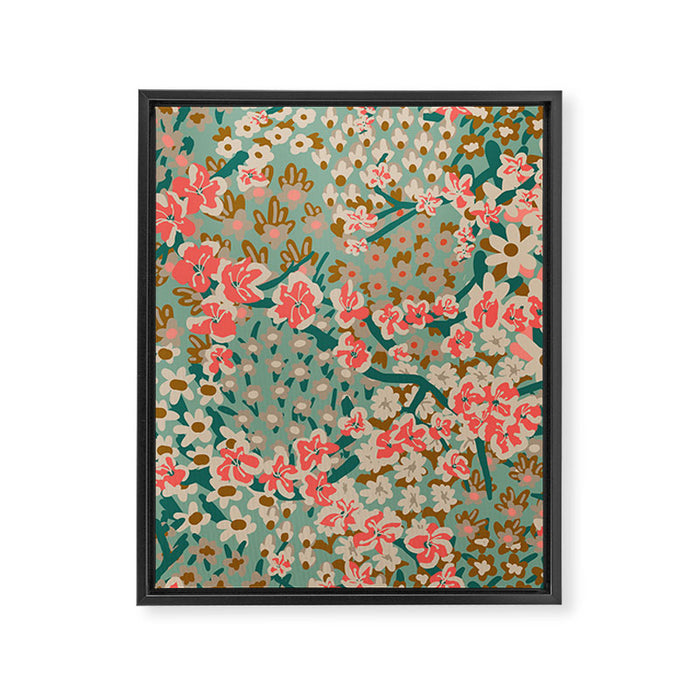 BENGAL KUMA FLORAL Framed Canvas Print Gallery Image 1